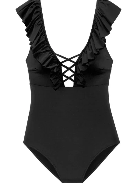 S.Oliver Costum de baie întreg negru