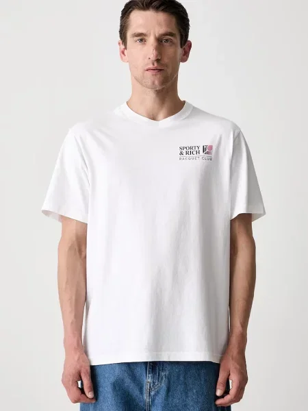 Sporty & Rich Promo t-shirt λευκό