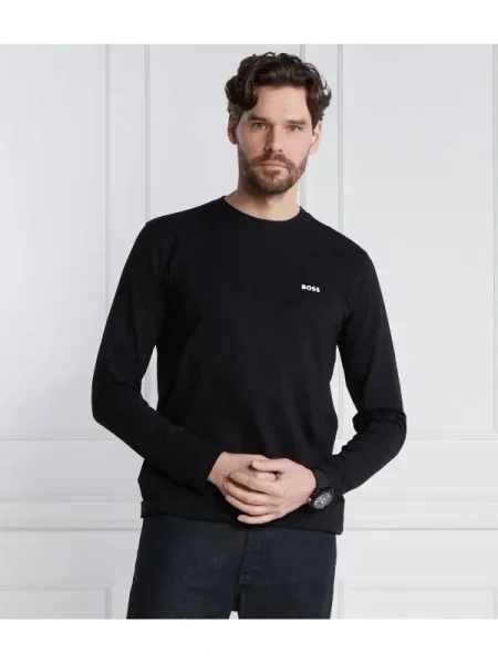 BOSS Tricou negru alb