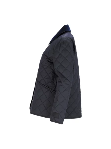Kurtka Burberry pikowana niebieska