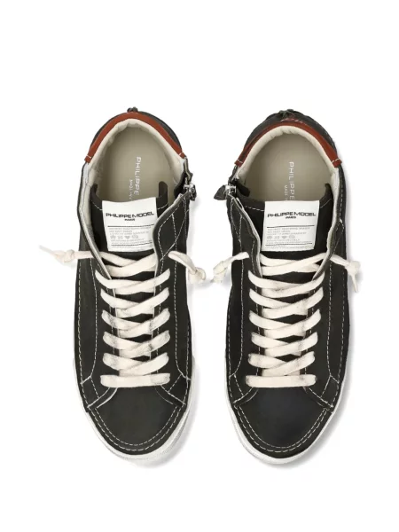 Sneakerși Philippe Model Paris din piele de căprioară verde