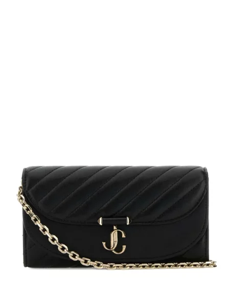 Geanta de piele Jimmy Choo din piele negru