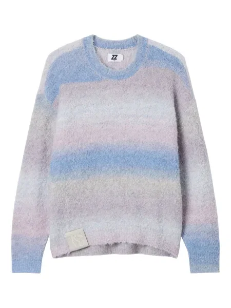 Pulover Izzue cu dungi violet