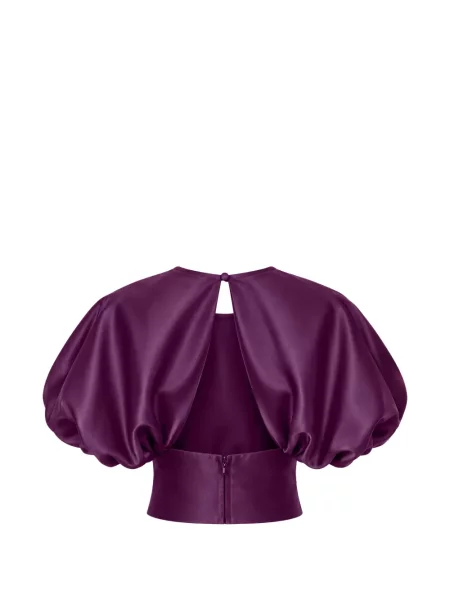 Tafta top Self-portrait violet