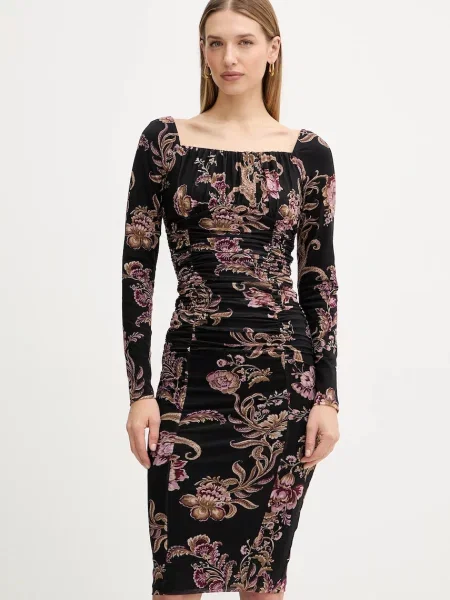 Marciano Guess sukienka HOLLY midi dopasowana czarny
