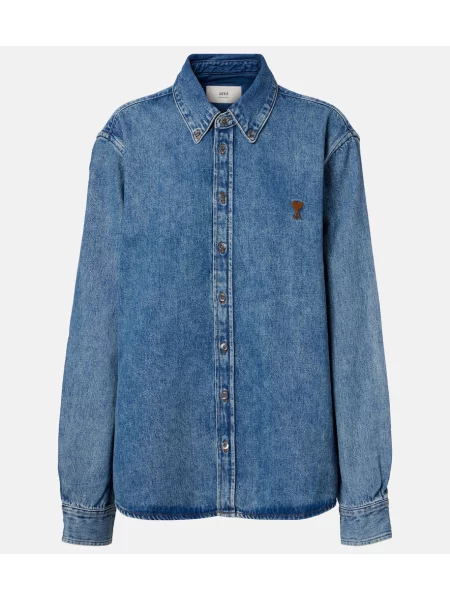 Cămașă Ami Paris albastru