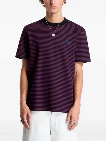 Tricou Fred Perry cu dungi violet