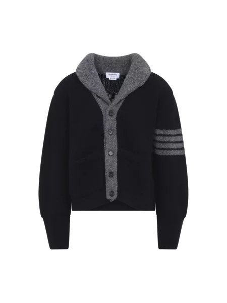 Sweter Thom Browne wełniany niebieski