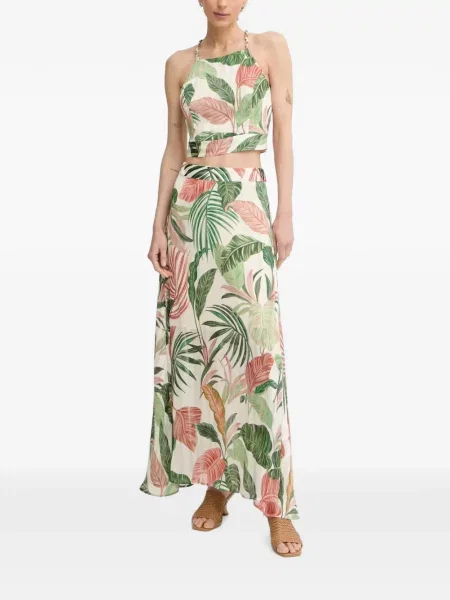 Decupat top Guess cu model floral cu imagine