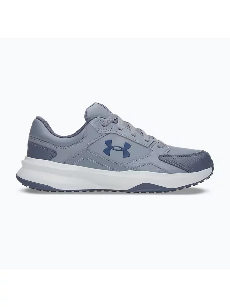 Încălțăminte de antrenament pentru bărbați Under Armour Edge Leather gravel/blue fog/blackout navy albastru