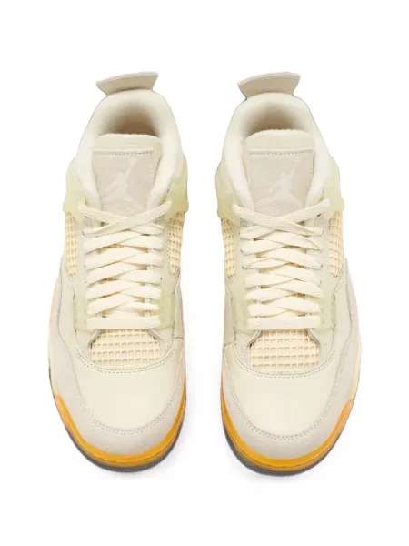 Sneakerși Nike Air Jordan cu șireturi din dantelă retro alb