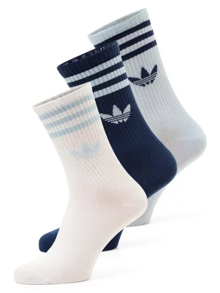 Skarpety Adidas Originals w paski białe