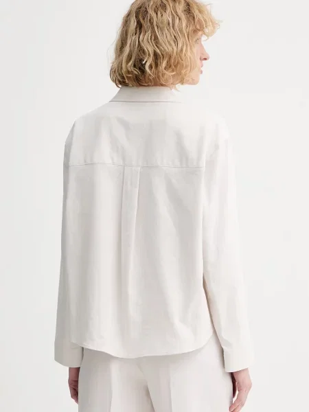 Calvin Klein blúz női lenvászon bézs