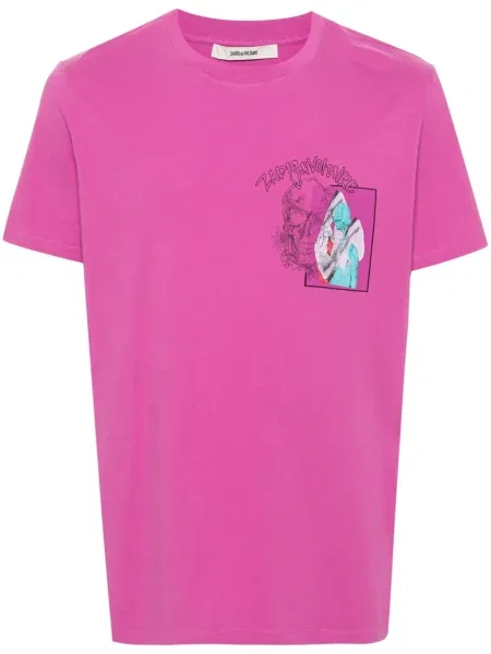 Tricou Zadig&voltaire cu imagine roz