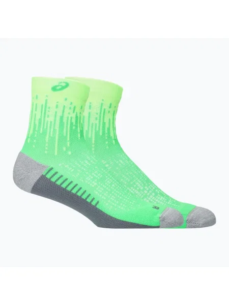Zoknik ASICS Performance Run Quarter illuminate green/vital green Performance Run Quarter szürke