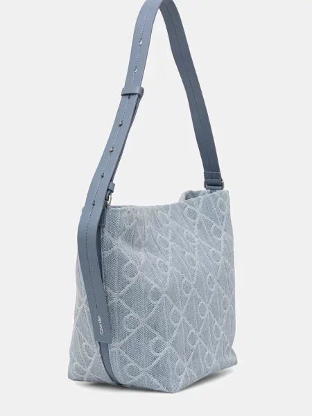 Calvin Klein Geantă de umăr azuriu / alb albastru