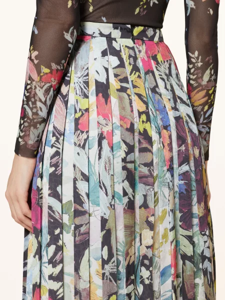 Ted Baker Skládaná Sukně Cornina tmavě / světle zelená / tmavě žlutá šedá