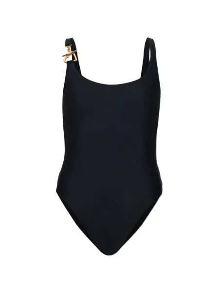 Pandantiv Moschino cu motiv cu inimi negru