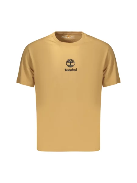 Koszulka Timberland z logo brązowa