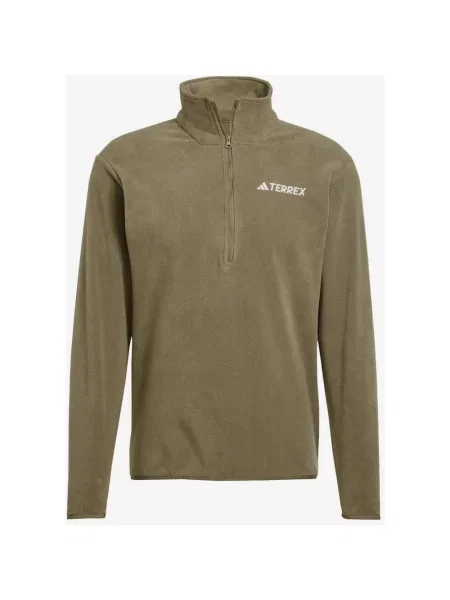Polar adidas Multi Essentials Fleece Half Zip khaki XS zielony