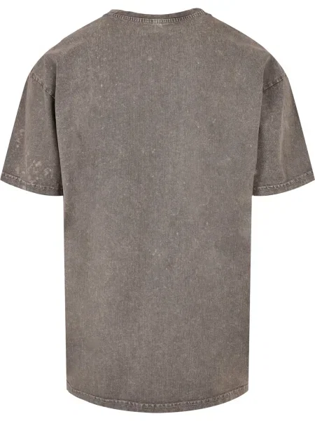 Mister Tee Tricou Waiting For Friday gri denim alb