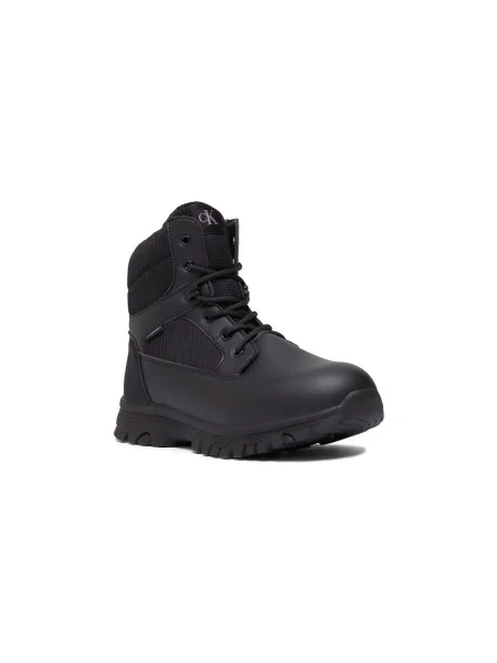 Pantofi Calvin Klein Jeans cu șireturi din dantelă negru