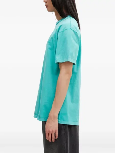 Tricou No Problemo cu broderie albastru