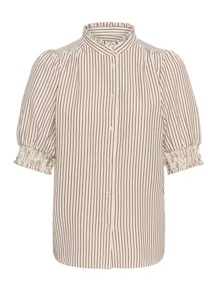 InWear Tričko hnědá bílá