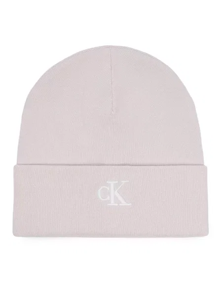 Calvin Klein Čepice světle šedá / bílá růžový