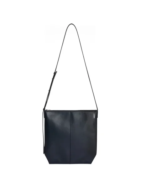 Geantă crossbody Jil Sander din piele albastru