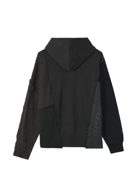 Hanorac cu glugă Five Cm tricotate negru