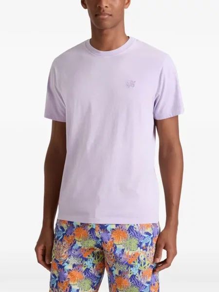Tricou Vilebrequin cu broderie violet
