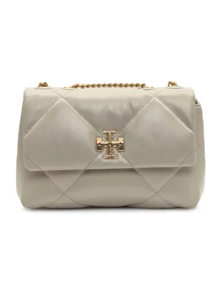 Torebka Tory Burch skórzana szara