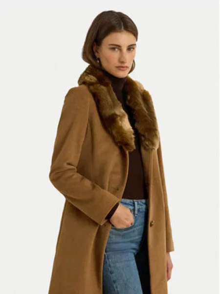 Lauren Ralph Lauren Zimski kaput konjak smeđa