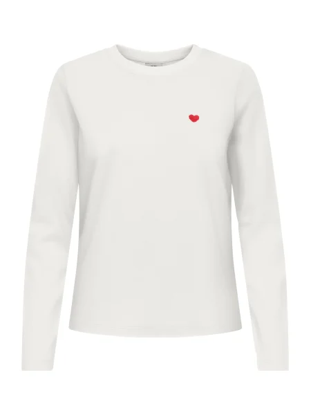 JDY Tricou JDYPISA roșu carmin / natural alb