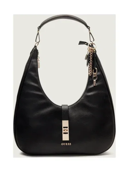 Geanta hobo Guess negru