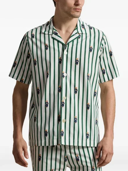 Ριγέ κάλτσες Polo Ralph Lauren από ζέρσεϋ με αυτόγραφο μπλε