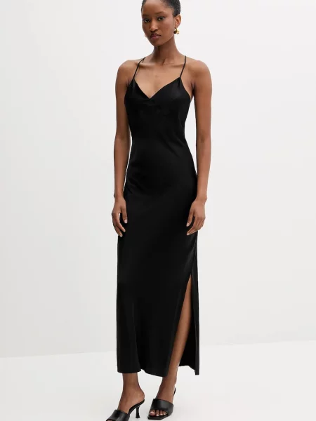 Silvian Heach rochie MAPHANE maxi drept negru