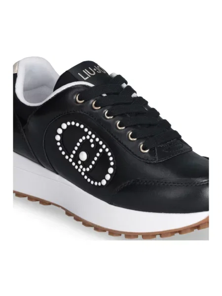 Sneakersy Liu Jo skórzane czarne