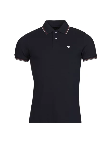 Polo majica Emporio Armani s kratkimi rokavi modra