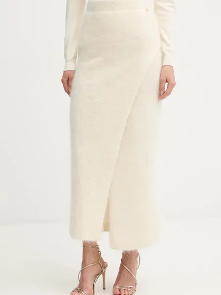 Marciano by Guess fustă cu lână AGNES bej