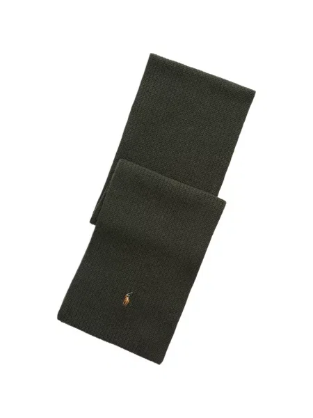 Fleece polo Polo Ralph Lauren με κέντημα με λαιμόκοψη v κόκκινο