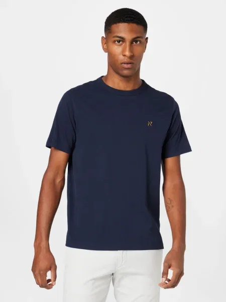NOWADAYS Tricou bleumarin galben
