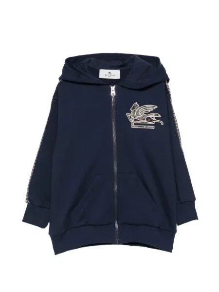 Bluza z kapturem dziecięca Etro niebieska