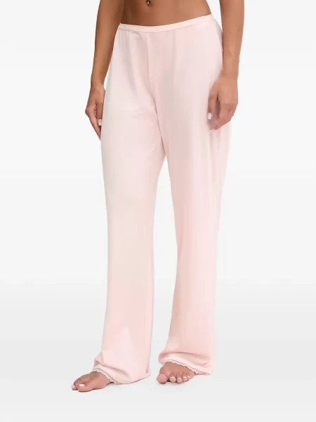 Pantaloni Juicy Couture din dantelă roz