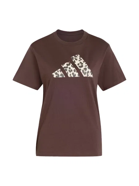 ADIDAS SPORTSWEAR Funkční tričko starobéžová / čokoládová / khaki / černá hnědé
