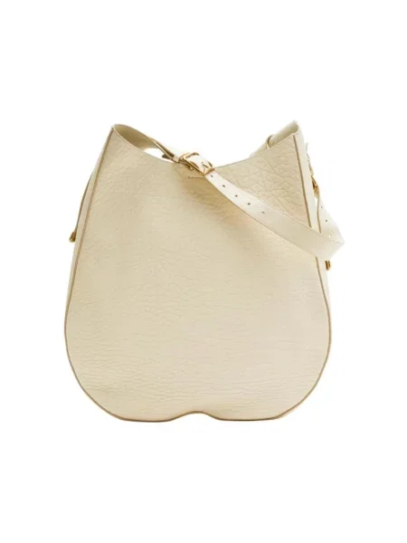 Torebka Burberry skórzana biała