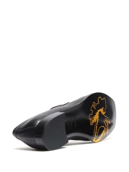 Šněrovací krajkové loafers Lili Curia černé