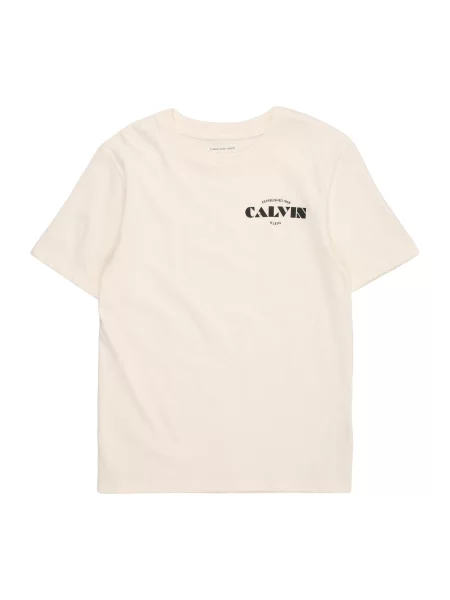 Calvin Klein Jeans T-Shirt Small Chest λευκό