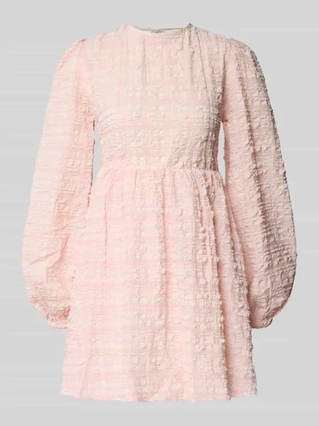 Sukienka mini z wiązaniem z tyłu Gina Tricot różowa